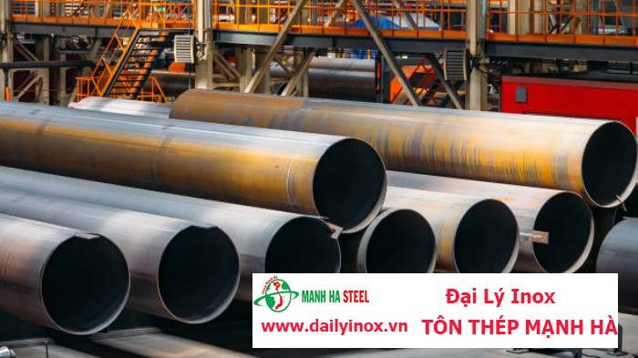 Ống inox tròn Hòa Bình phi 114.2 mm