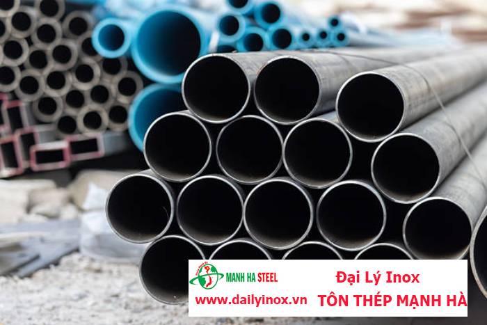 Ống inox tròn Hòa Bình phi 42.7 mm