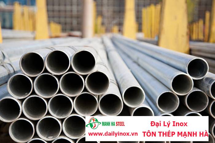 Ống inox tròn Hòa Bình phi 42.7 mm