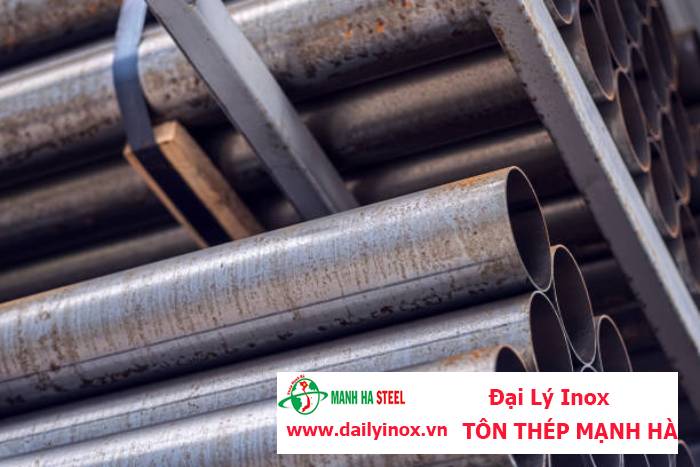 Ống inox tròn Hòa Bình phi 42.7 mm