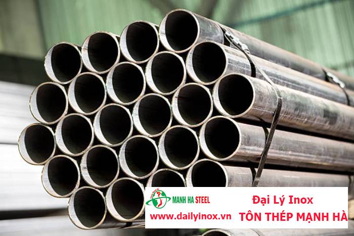 Ống inox tròn Hòa Bình phi 42.7 mm