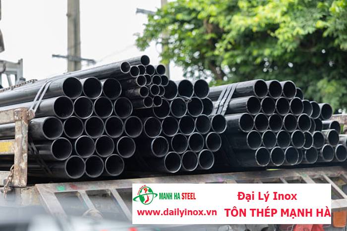 Ống inox tròn Hòa Bình phi 42.7 mm