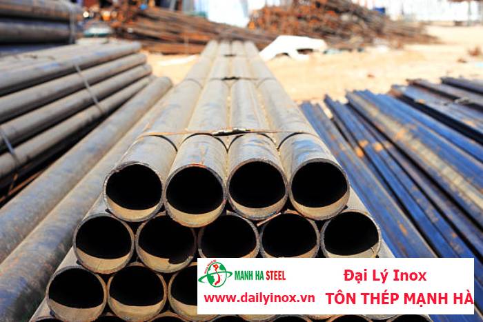 Ống inox tròn Hòa Bình phi 48.6 mm