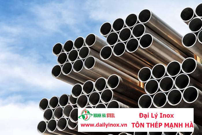 Ống inox tròn Hòa Bình phi 48.6 mm