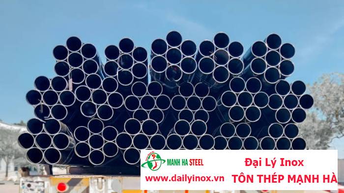 Ống inox tròn Hòa Bình phi 89.1 mm