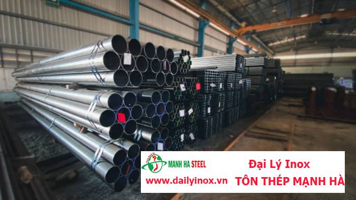 Ống inox tròn Hòa Bình phi 89.1 mm