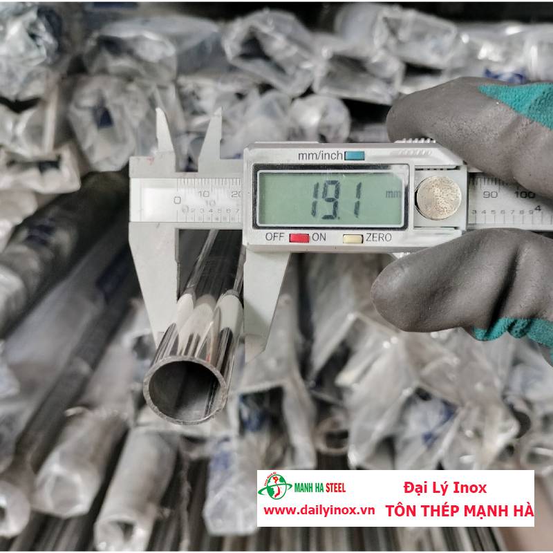 Ống inox tròn Sơn Hà phi 19.1 mm