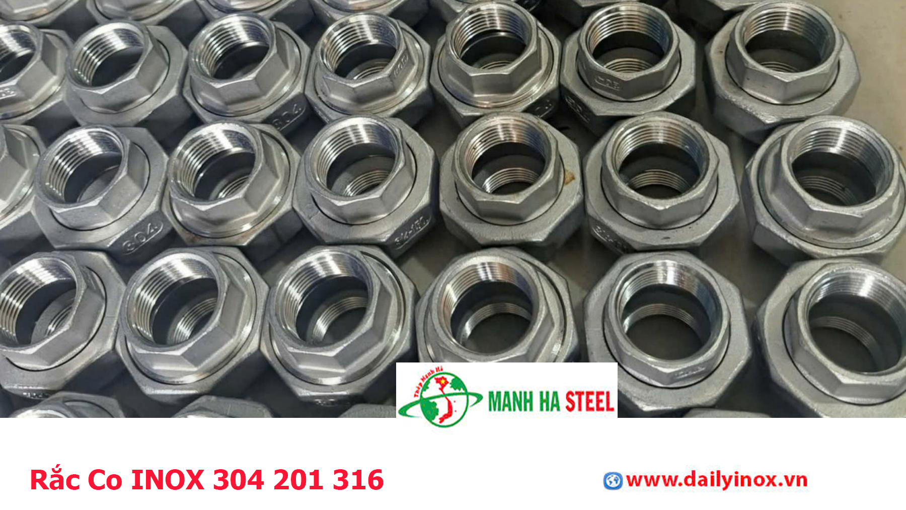 Rắc Co INOX 304 201 316