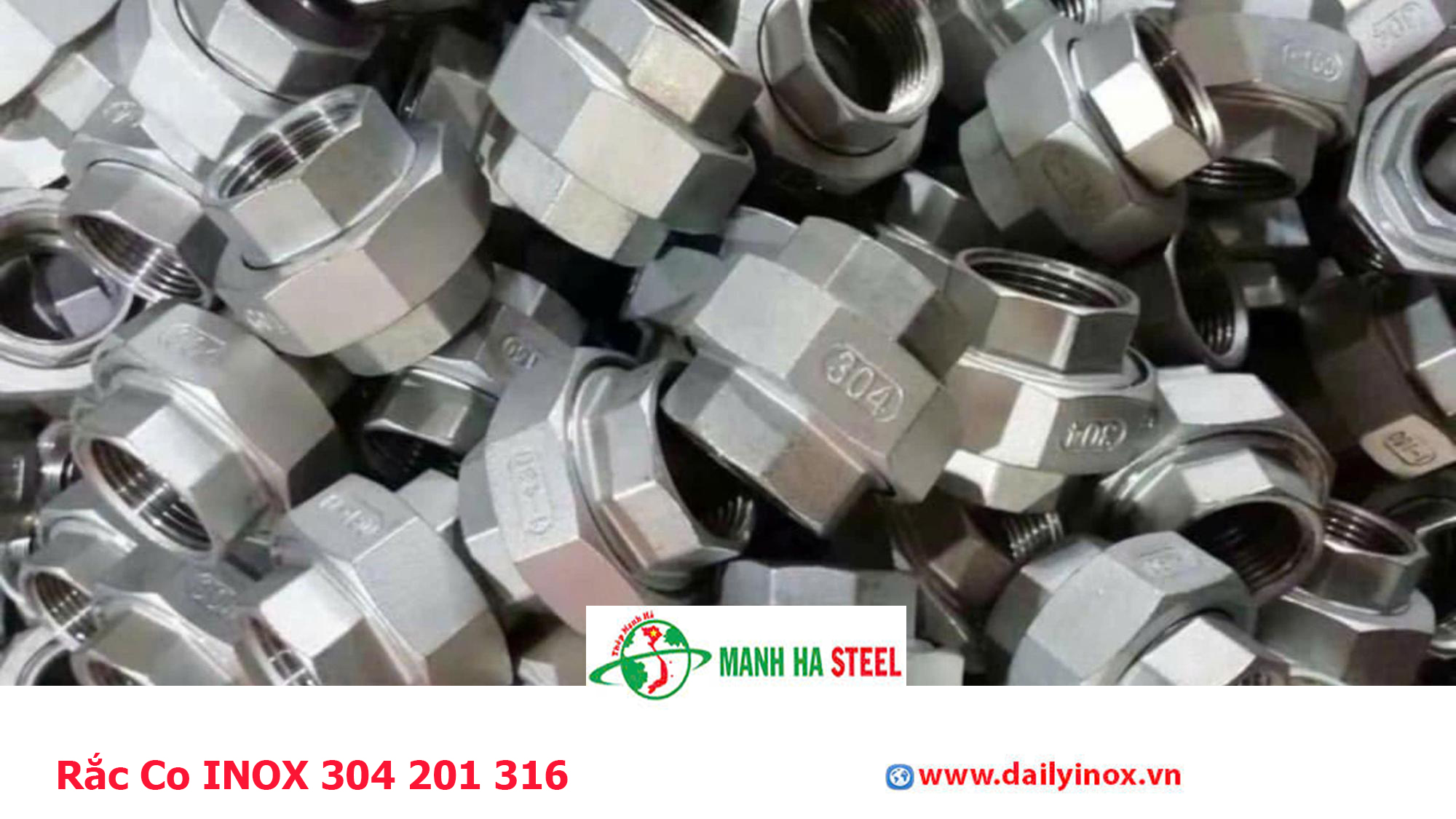 Rắc Co INOX 304 201 316