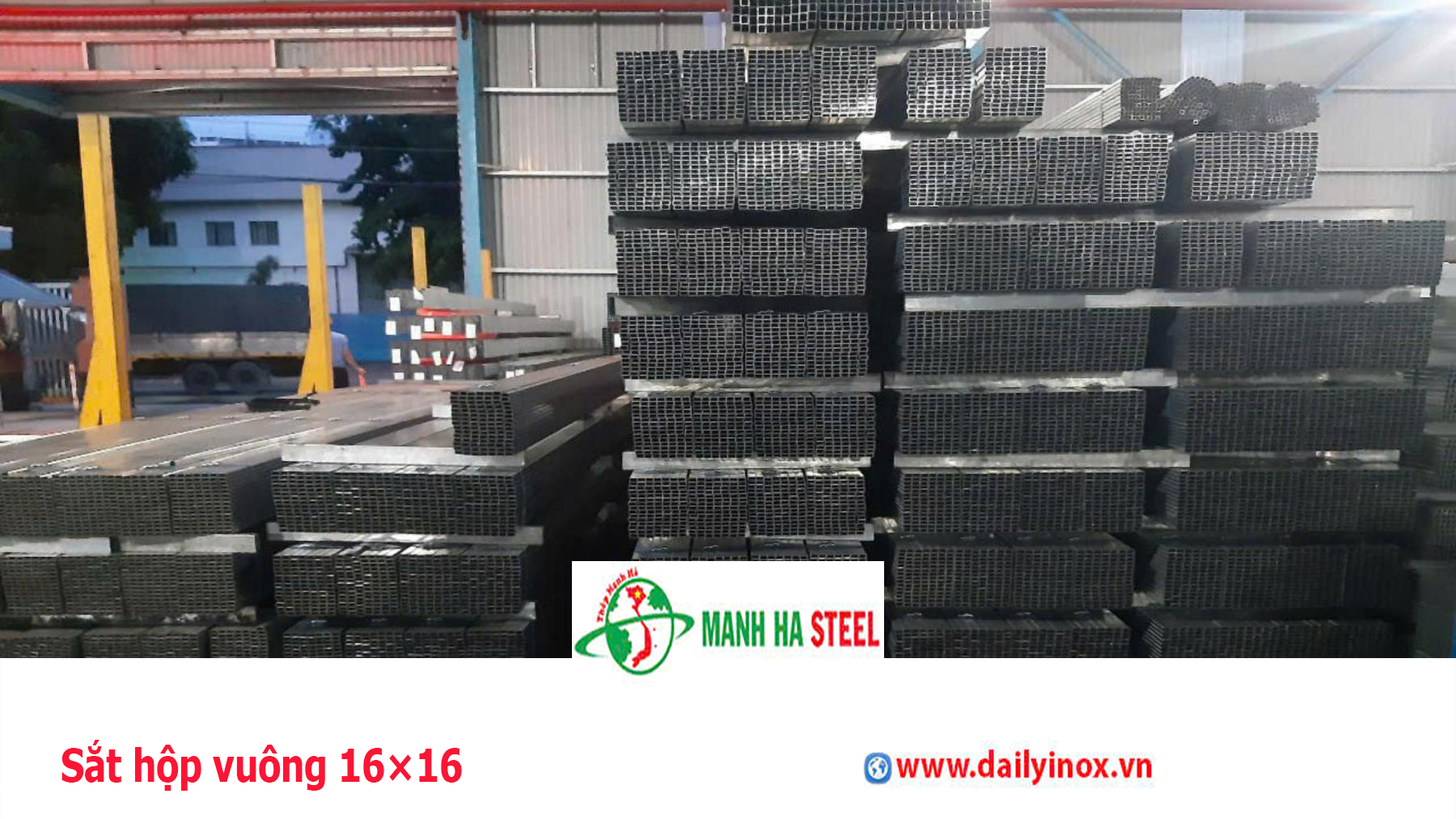 Sắt hộp vuông 16×16