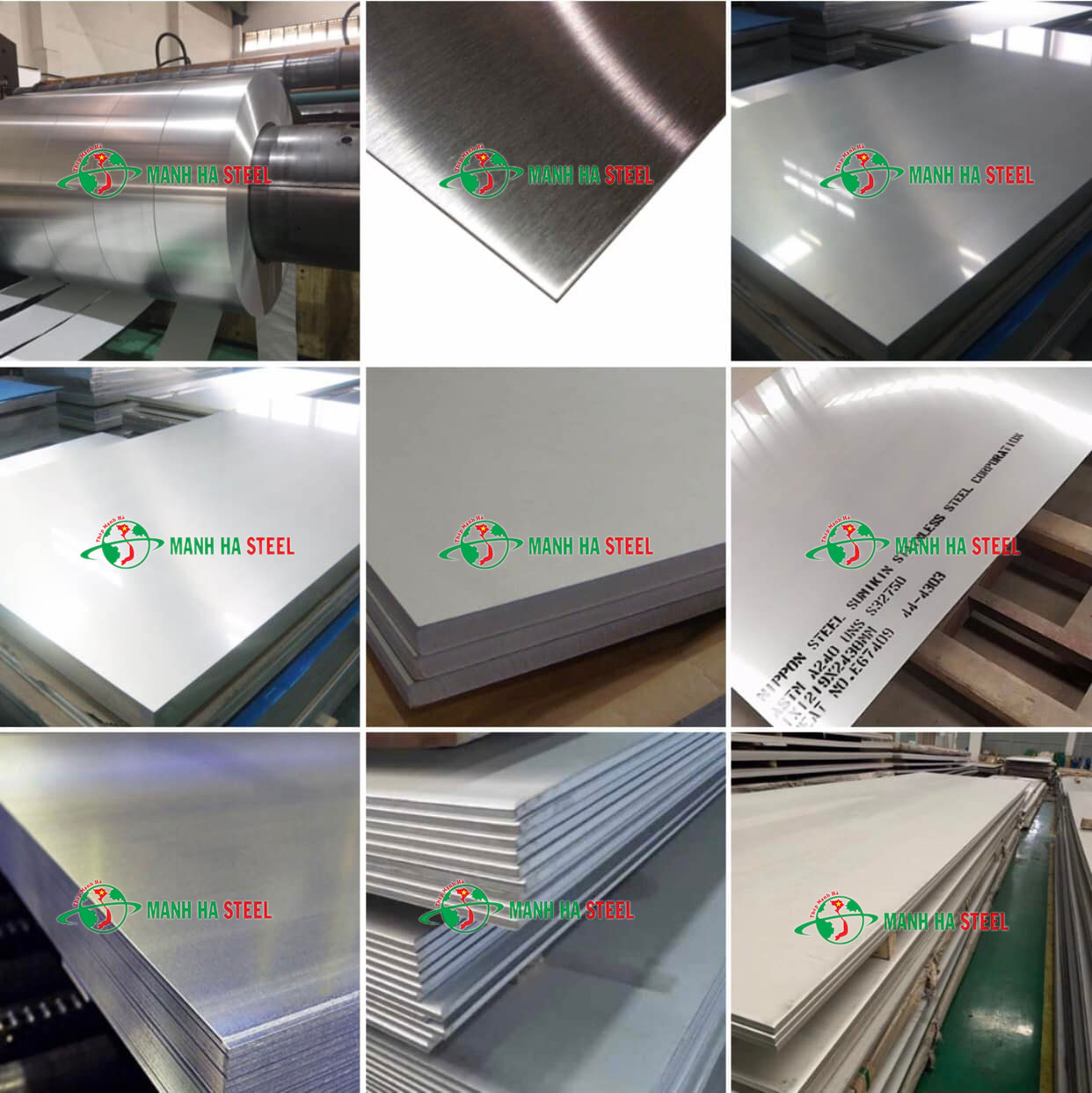 Các loại tấm inox phổ biến và ứng dụng thực tế