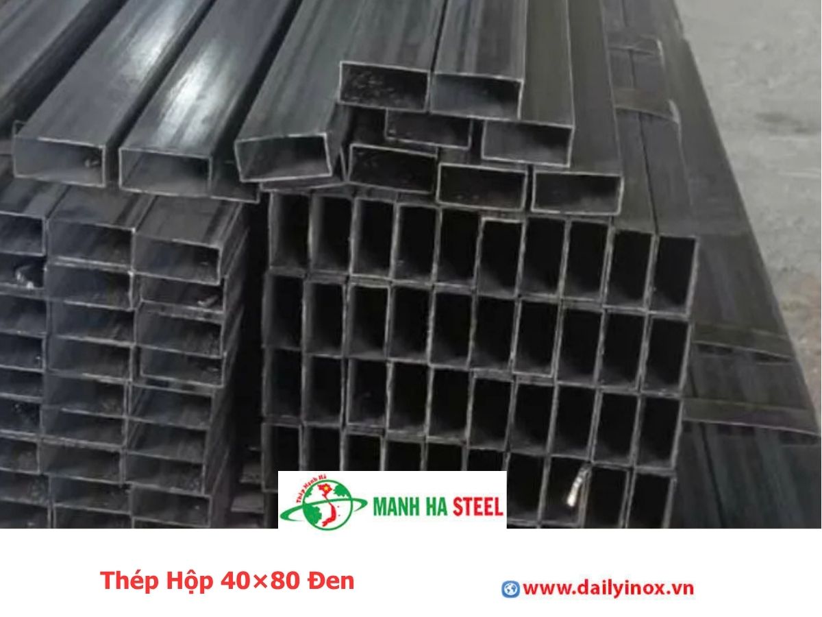 Thép Hộp 40×80 Đen