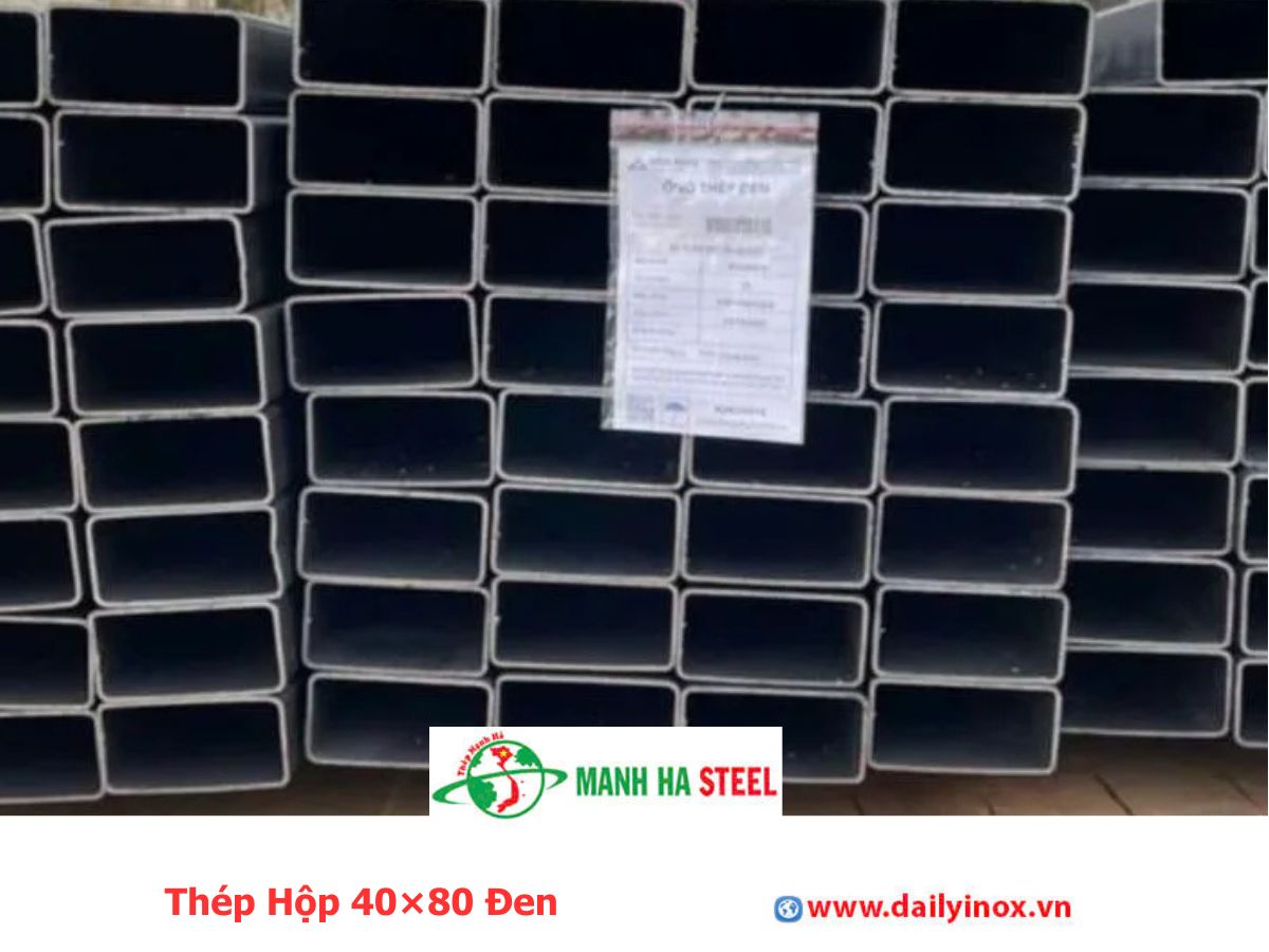 Thép Hộp 40×80 Đen