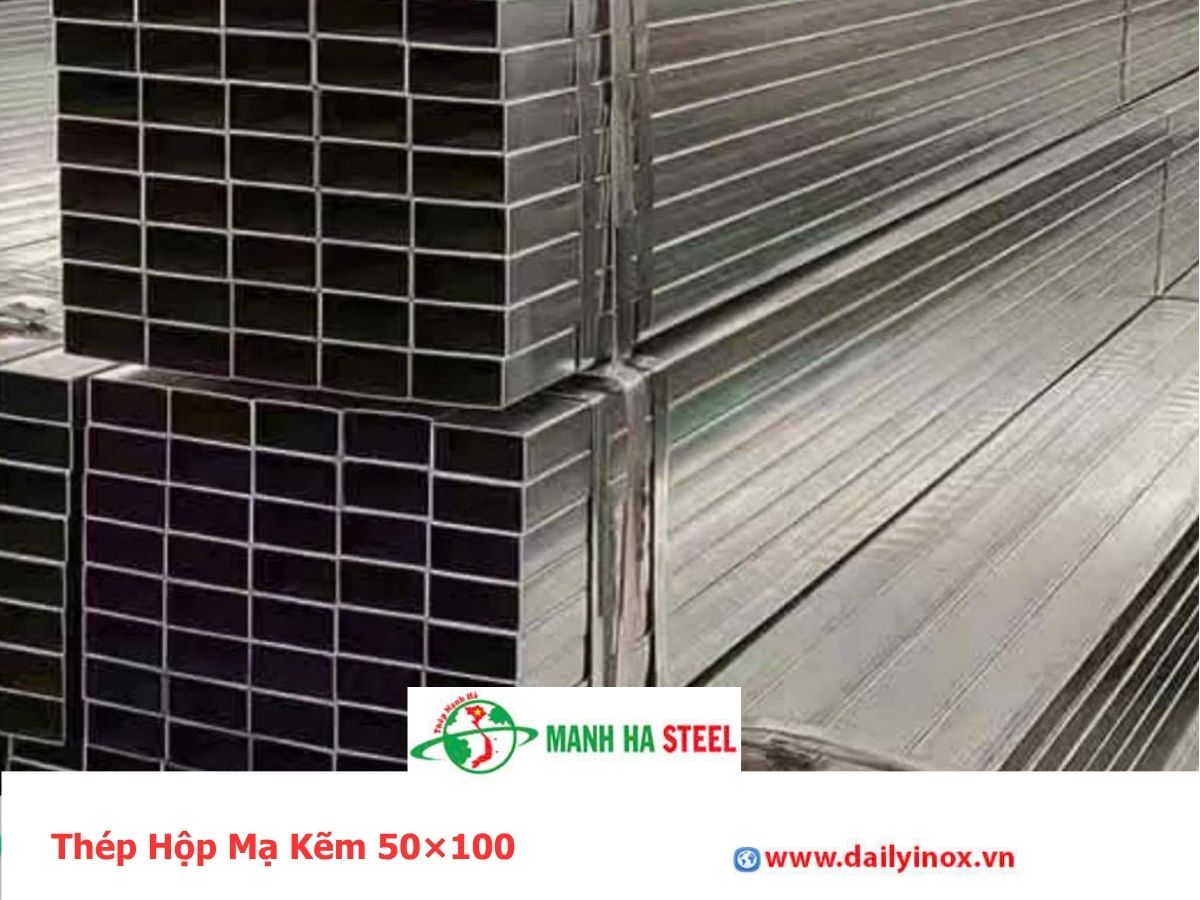 Thép Hộp Mạ Kẽm 50×100