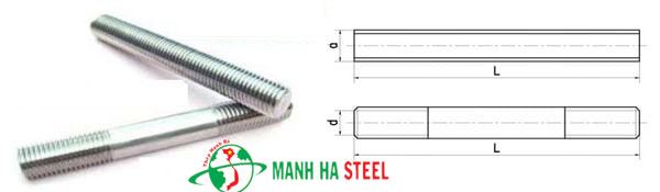 Thông số kỹ thuật của Thanh ren (Ty ren) mạ kẽm