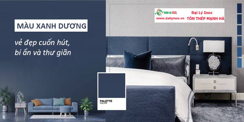 Những cách trang trí nhà màu xanh dương