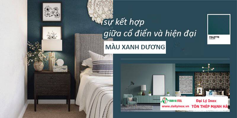 Những cách trang trí nhà màu xanh dương