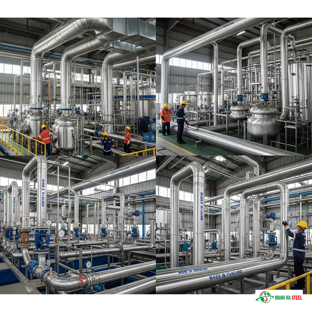 Ứng dụng của ống hàn inox Thái Lan