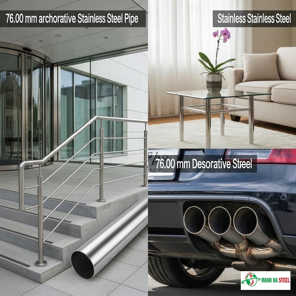 Ứng Dụng của Ống Inox Trang Trí 76.00 mm