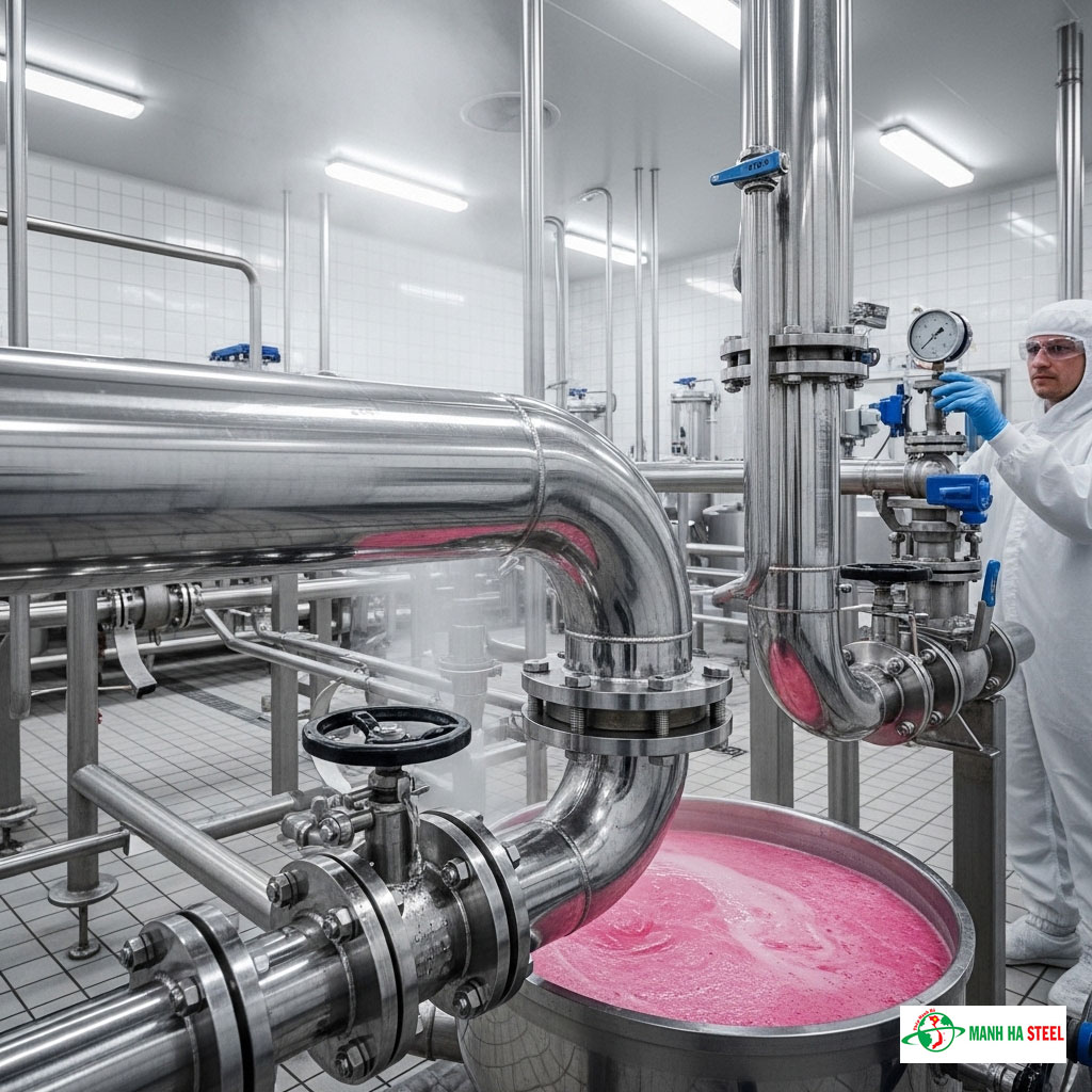 Ứng dụng thực tế của ống inox vi sinh 13.72 inch