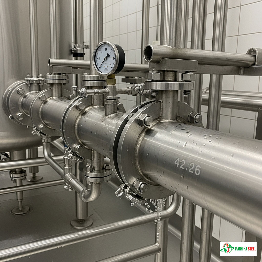 Ứng dụng của ống inox vi sinh 42.26 inch