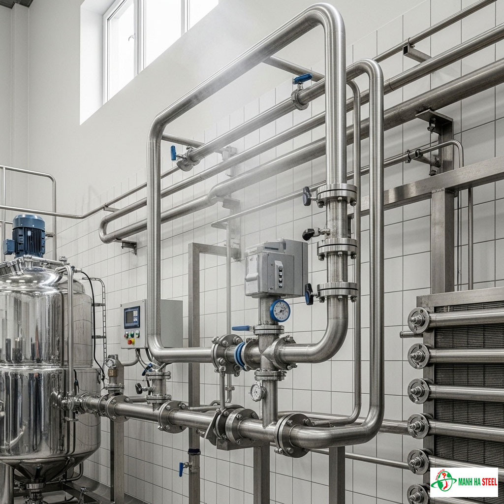 Ứng dụng thực tế của ống inox vi sinh 65 mm