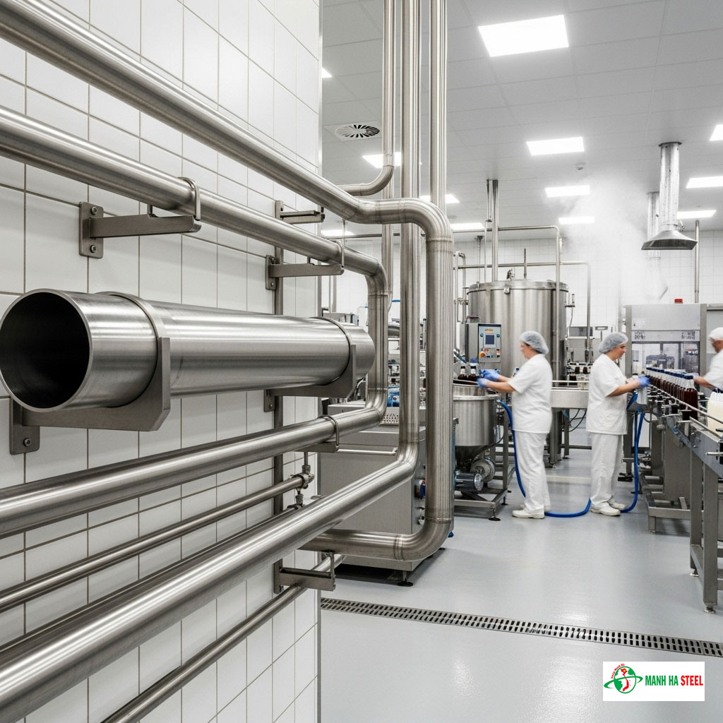 Ứng dụng của ống inox vi sinh 76.00 mm