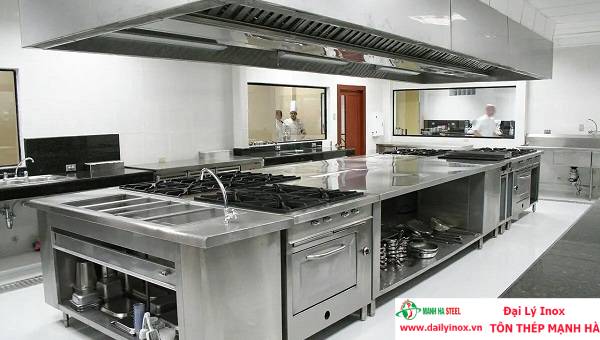 Xu hướng sử dụng inox trong nhà bếp hiện đại