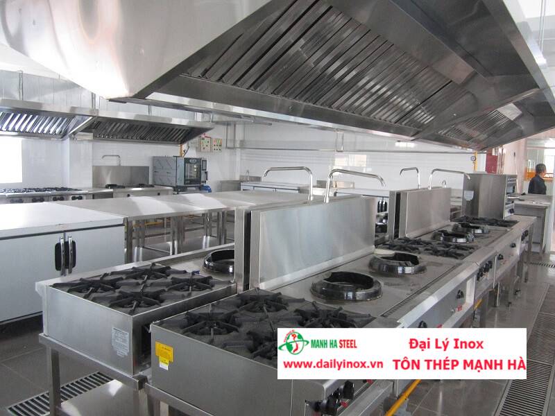 Xưởng tư vấn thiết kế và sản xuất bếp Á công nghiệp inox tại tphcm