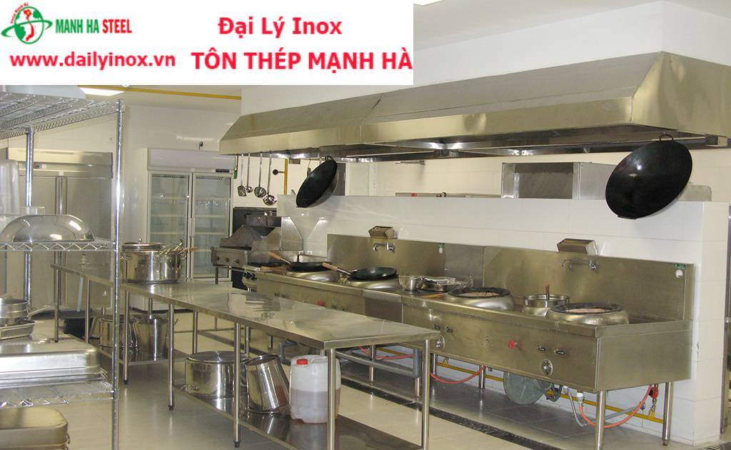 Xưởng tư vấn thiết kế và sản xuất bếp Á công nghiệp inox tại tphcm