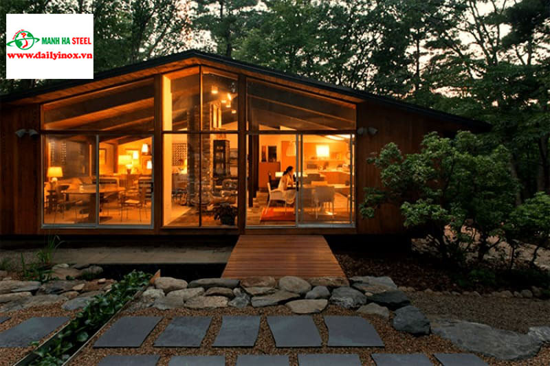 Nhà thép tiền chế từ kết cấu thép sang trọng, hiện đại, độc đáo