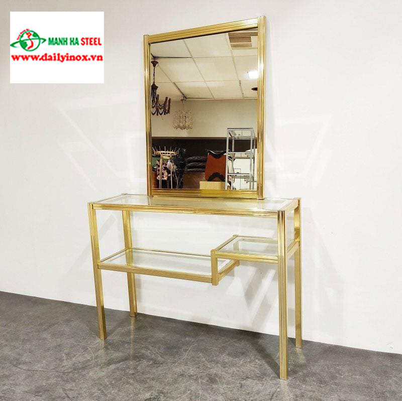 Bàn Console Inox Mạ Vàng