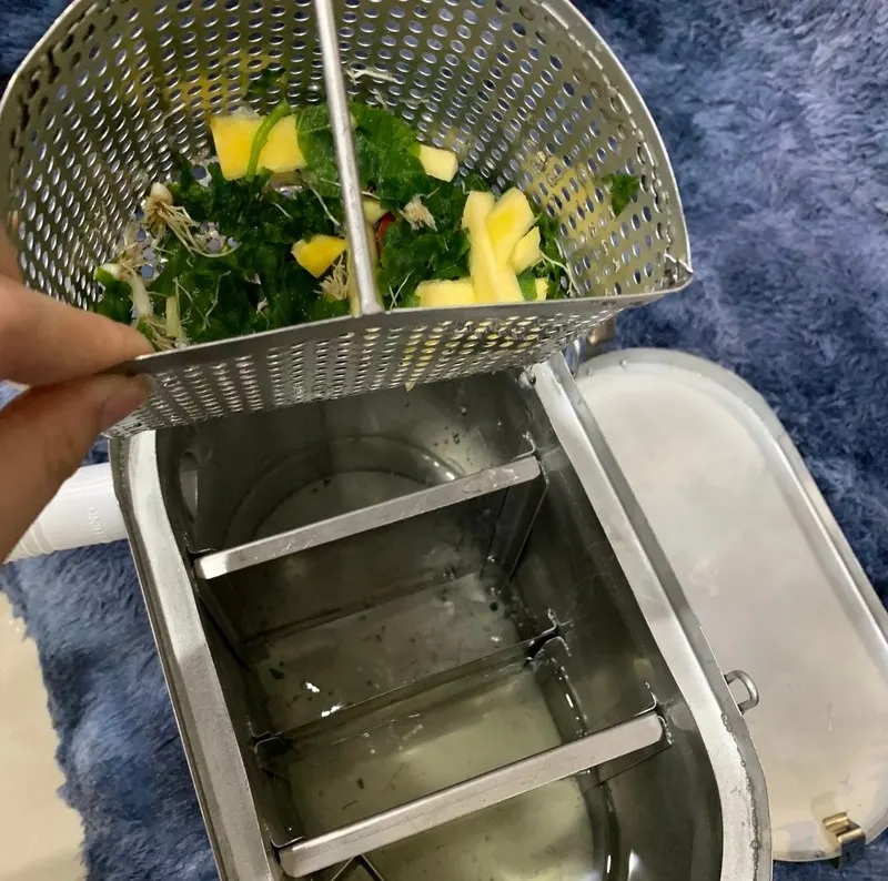 ngăn chứa rác bể tách mỡ inox