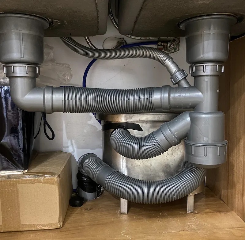 bể tách mỡ inox gia đình