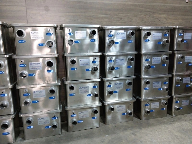 cấu tạo bể lọc mỡ inox