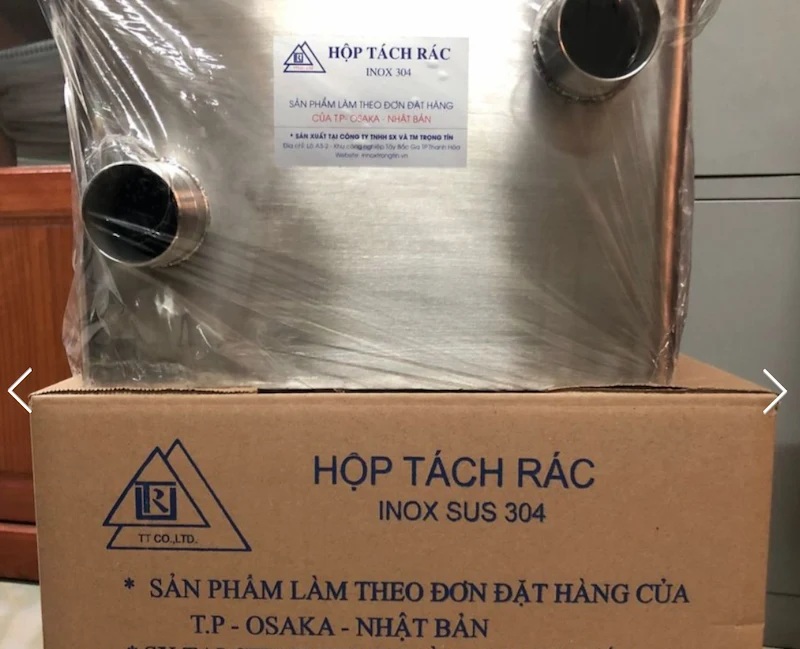 bể tách mỡ inox 304