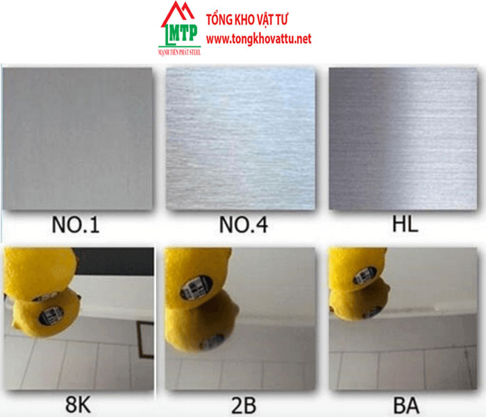 Các Loại Bề Mặt Inox 304 Phổ Biến Hiện Nay