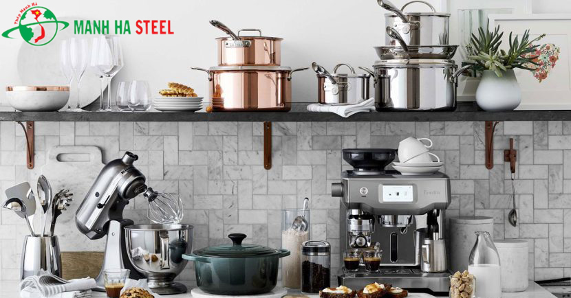 Các loại thép không gỉ thường được sử dụng phổ biến trong nhà bếp