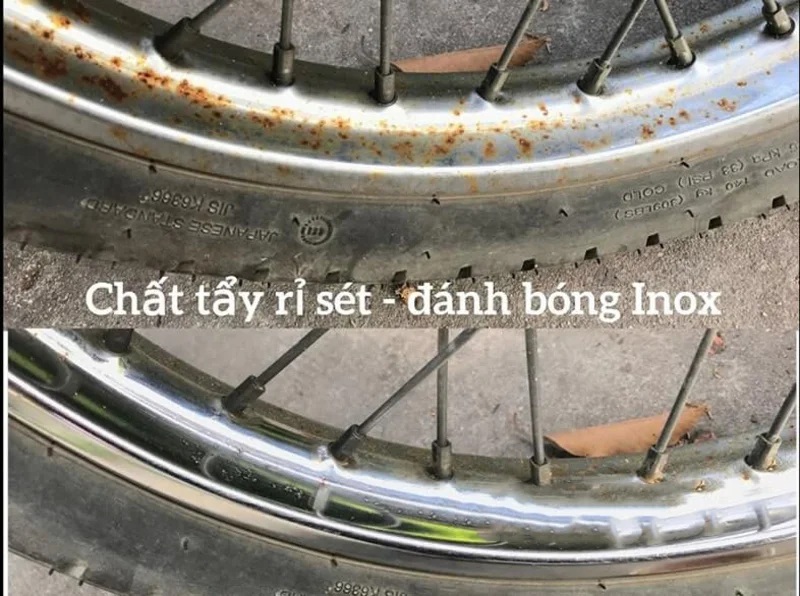 Cách tẩy rỉ sét trên inox