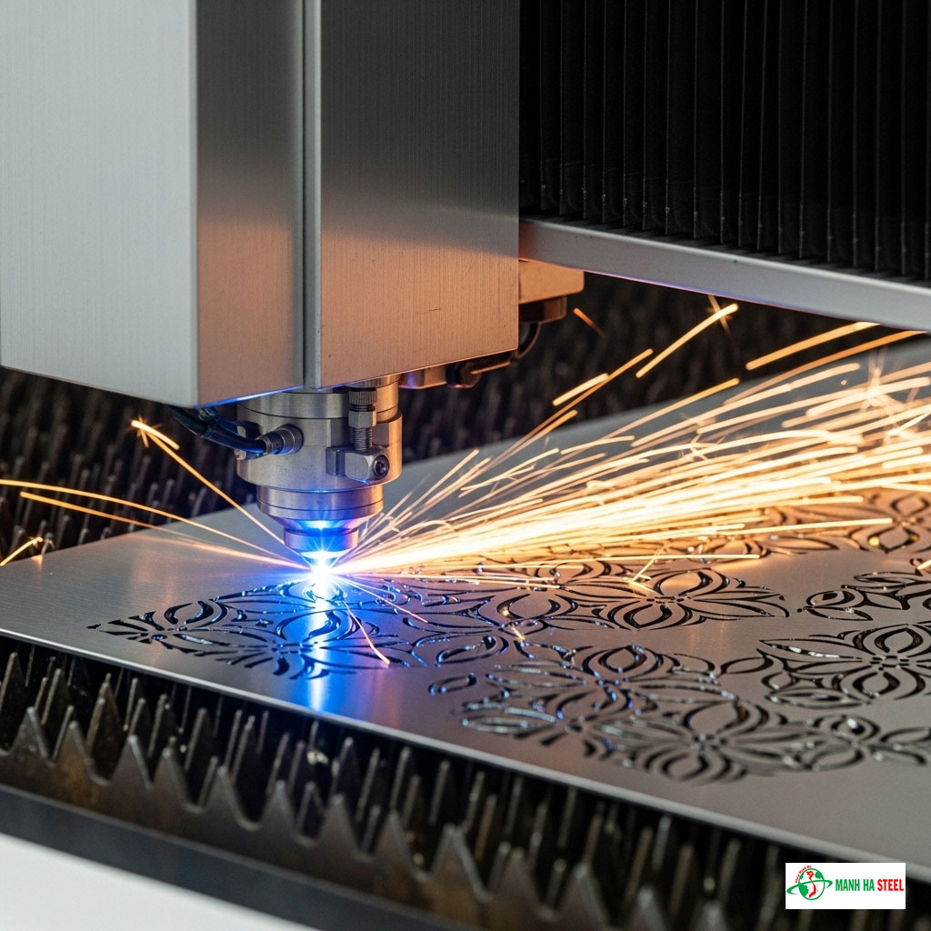 Cắt laser inox giá bao nhiêu 1 mét hiện nay?