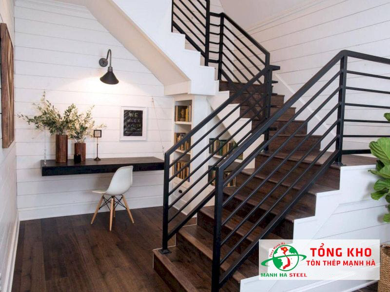 Lan can sắt hộp mẫu 24