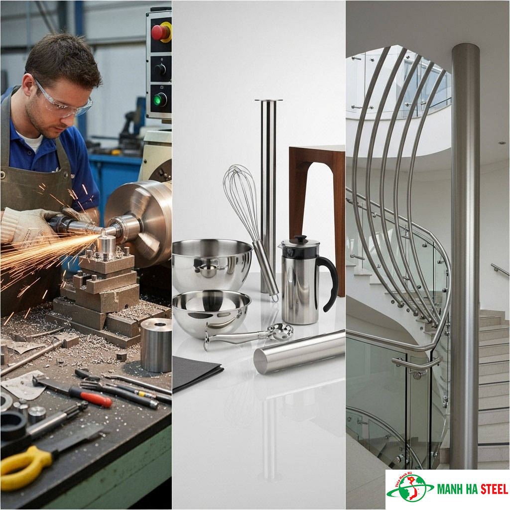 Cây Inox Tròn Có Linh Hoạt Trong Sản Xuất Không?