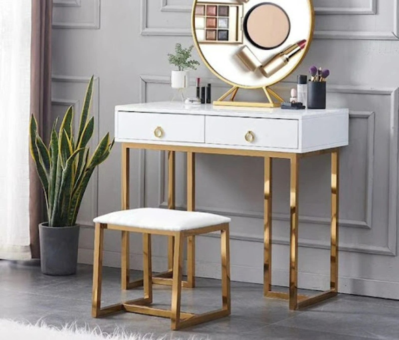 Chân bàn inox mạ vàng