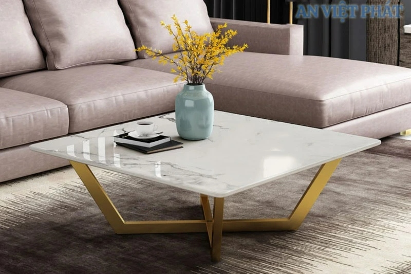 Chân bàn inox mạ vàng