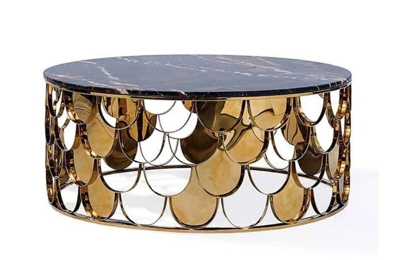 Chân bàn inox mạ vàng