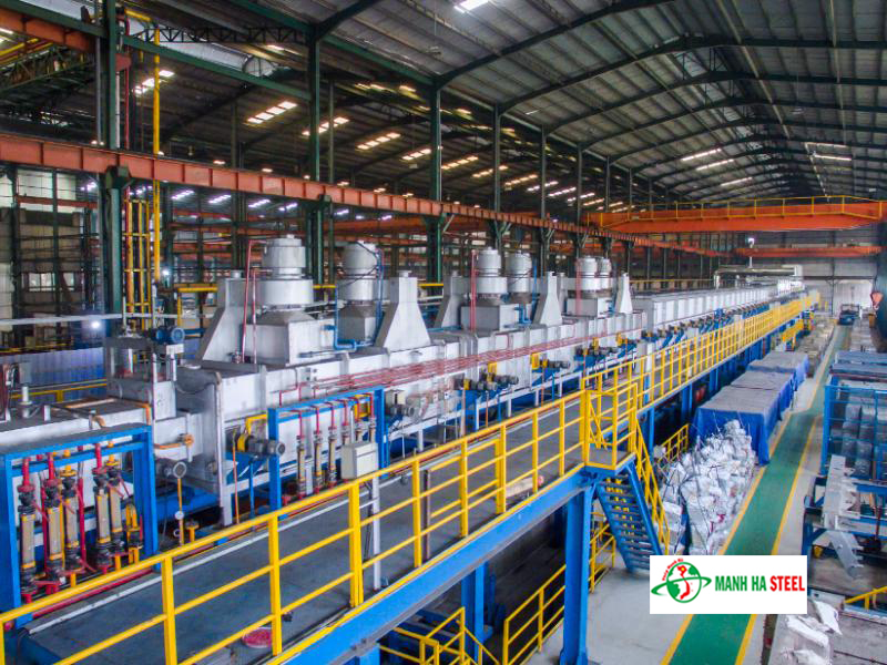 Dây chuyền mạ kẽm theo công nghệ NOF của nhà máy thép VinaOne