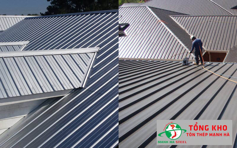 Các mẫu nhà lợp tôn 9 sóng vuông bắt mắt