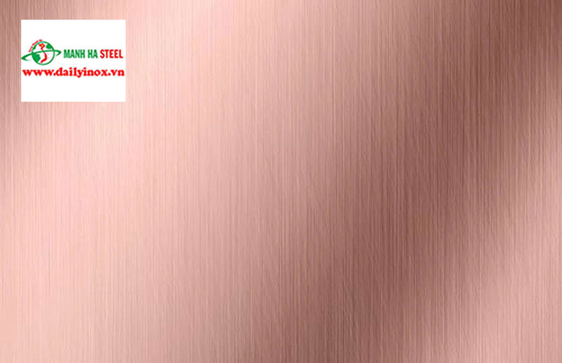 inox hairline màu hồng