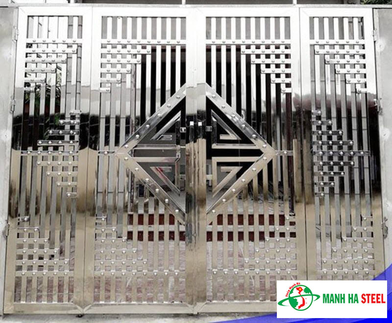 Ứng dụng inox U 40 thiết kế cổng rào