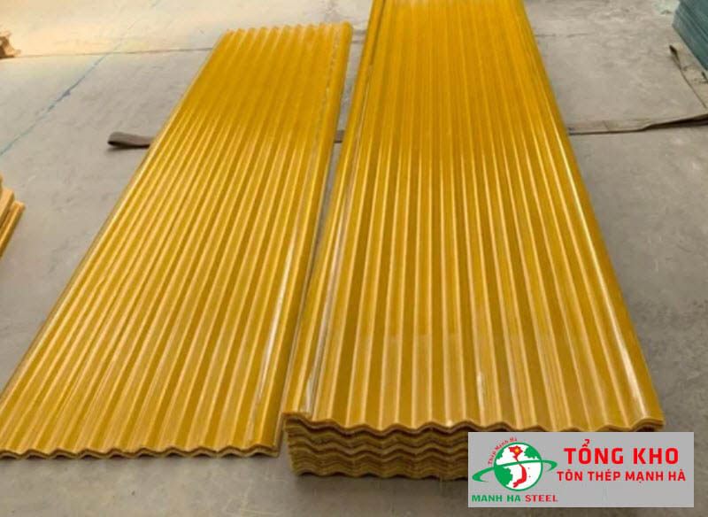 Tôn màu vàng màu sắc nổi bật, tuổi thọ lâu dài